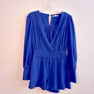 Very J. Cobalt Blue One-Piece Suite (Size Small)